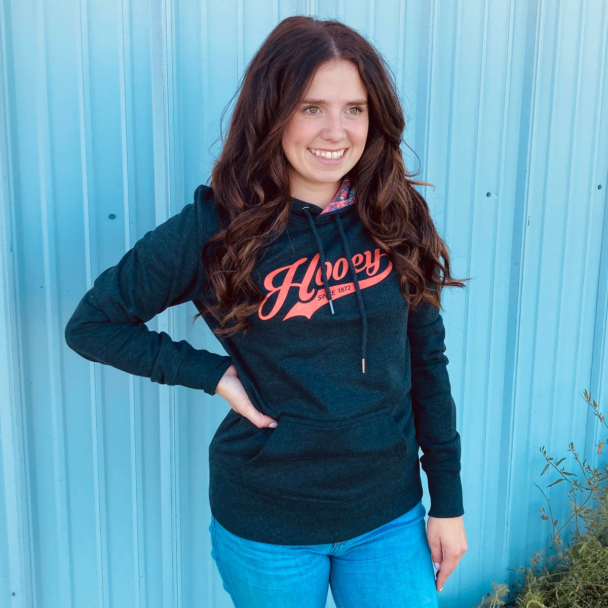  Hooey Charcoal Prairie Hoodie
