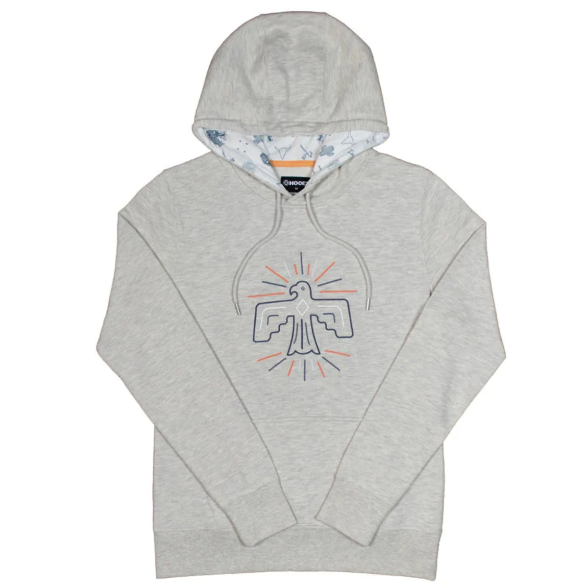  Hooey Ladies Grey Prairie Hoodie-Thunderbird