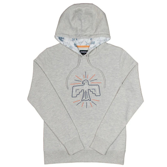  Hooey Ladies Grey Prairie Hoodie-Thunderbird