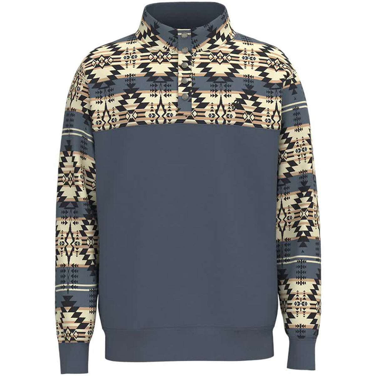  Hooey Men's "Stevie" Aztec Grey Blue Pullover