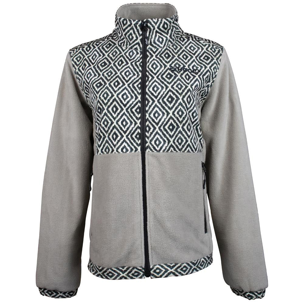 Hooey Women's Tan And Black Fleece Jacket
