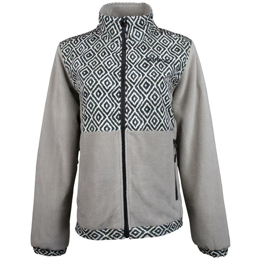  Hooey Women's Tan And Black Fleece Jacket