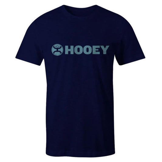  Hooey Men's Blue Grey Lock Up Tee