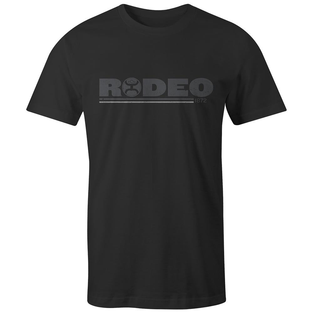  Hooey Black And Grey Rodeo Logo Tee