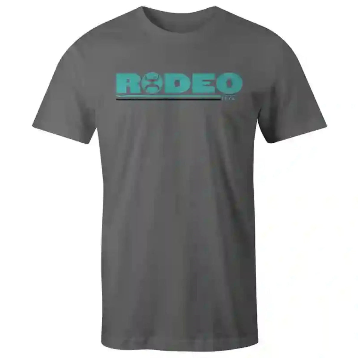  Hooey Grey Tee With Turquoise Rodeo Logo