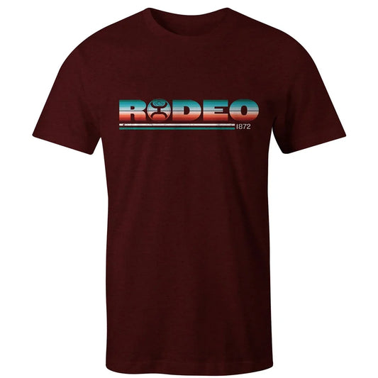  Hooey "RODEO" T-shirt In Cranberry