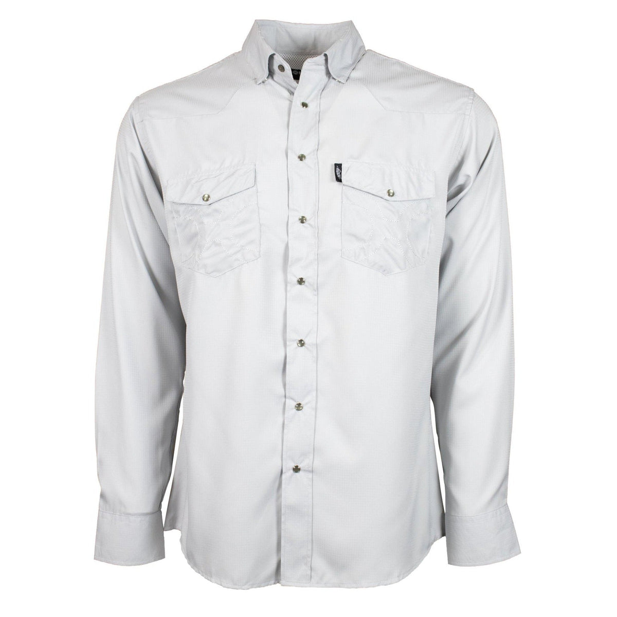  Hooey "Sol" Men's Grey Long Sleeve Collared Shirt