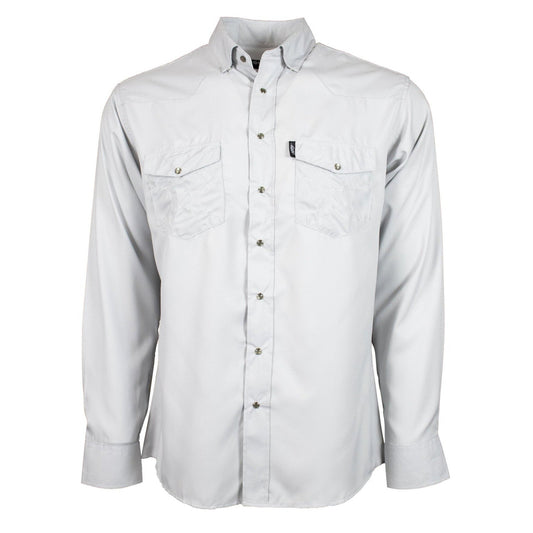 Hooey "Sol" Men's Grey Long Sleeve Collared Shirt