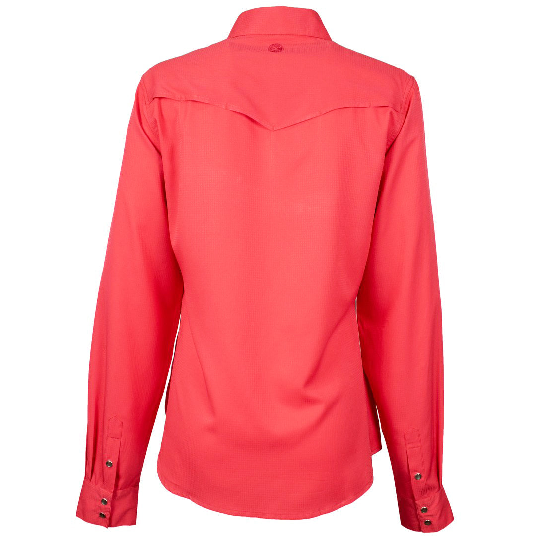  Hooey "Sol" Ladies Watermelon Long Sleeve Shirt