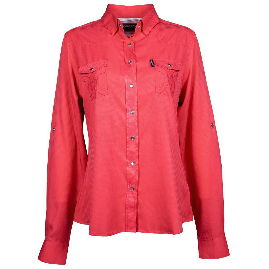  Hooey "Sol" Ladies Watermelon Long Sleeve Shirt