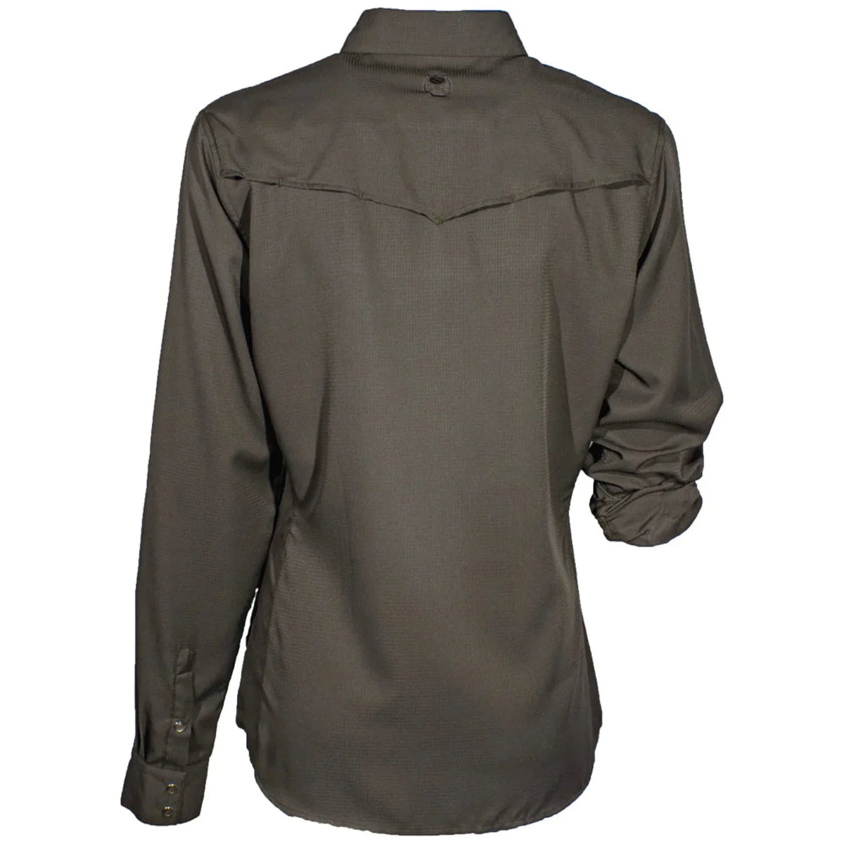 HOOey Ladies Sol Dark Grey Long Sleeve Button Down