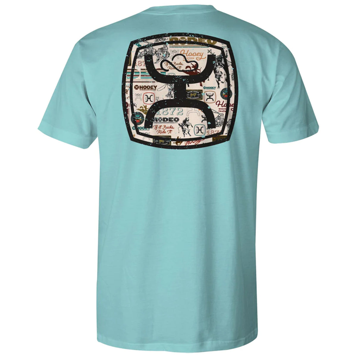  Hooey Men's Turquoise Aztec Zenith Tee