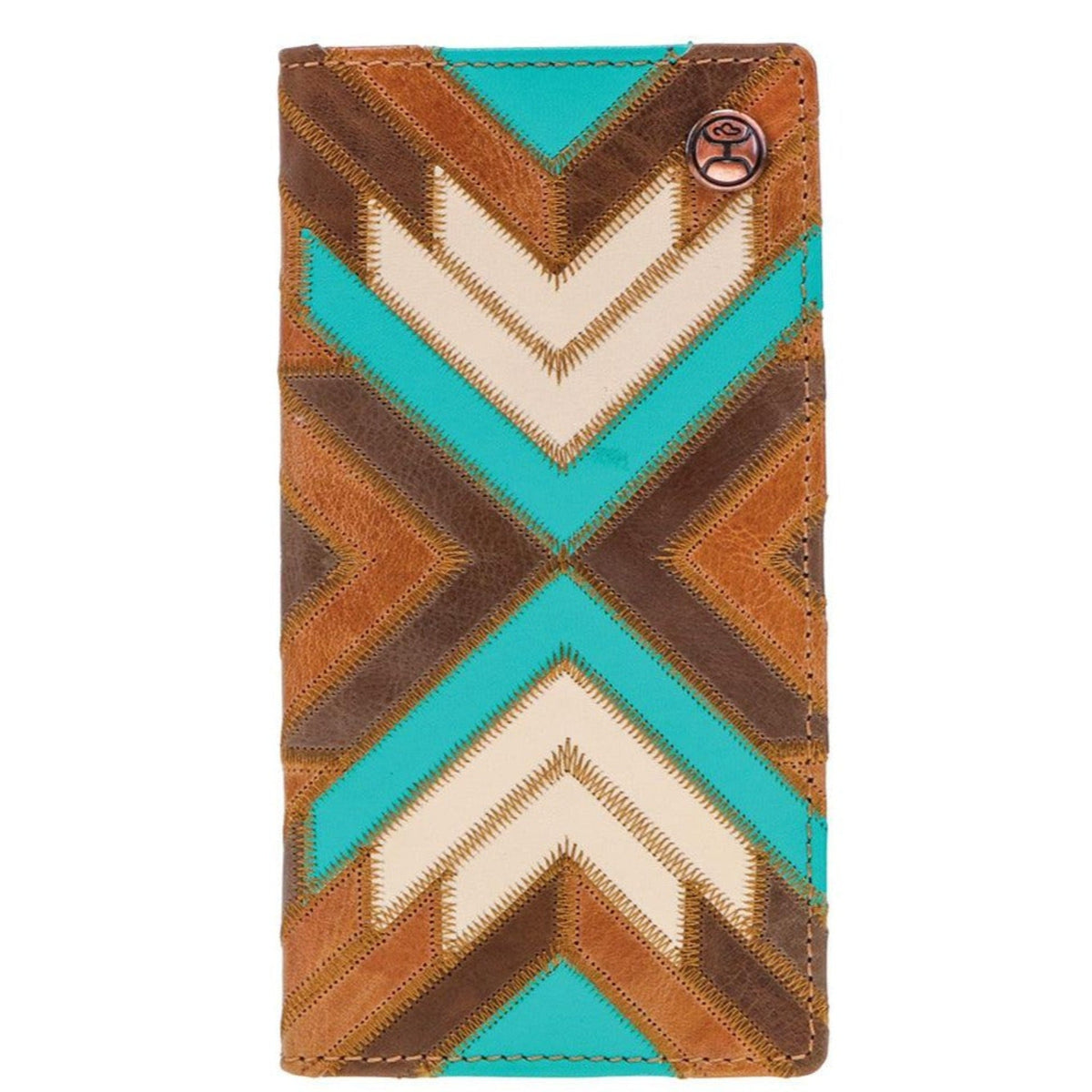  Hooey Brown And Turquoise Wallet