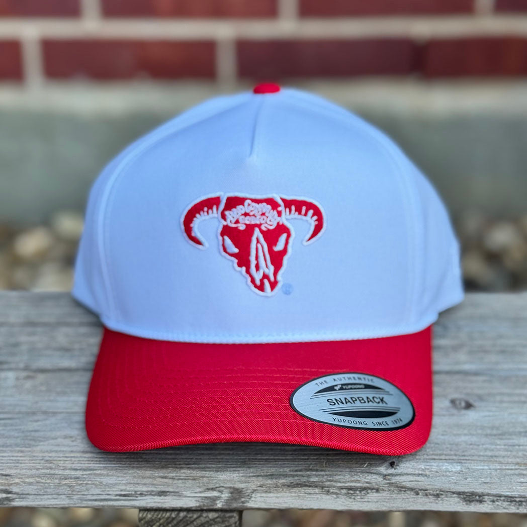 HOOey Bad Company Rodeo White/Red Cap