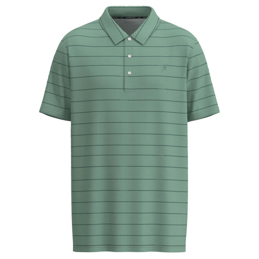  Hooey Men's "The Weekender" Sage W/ Grey Stripes Polo