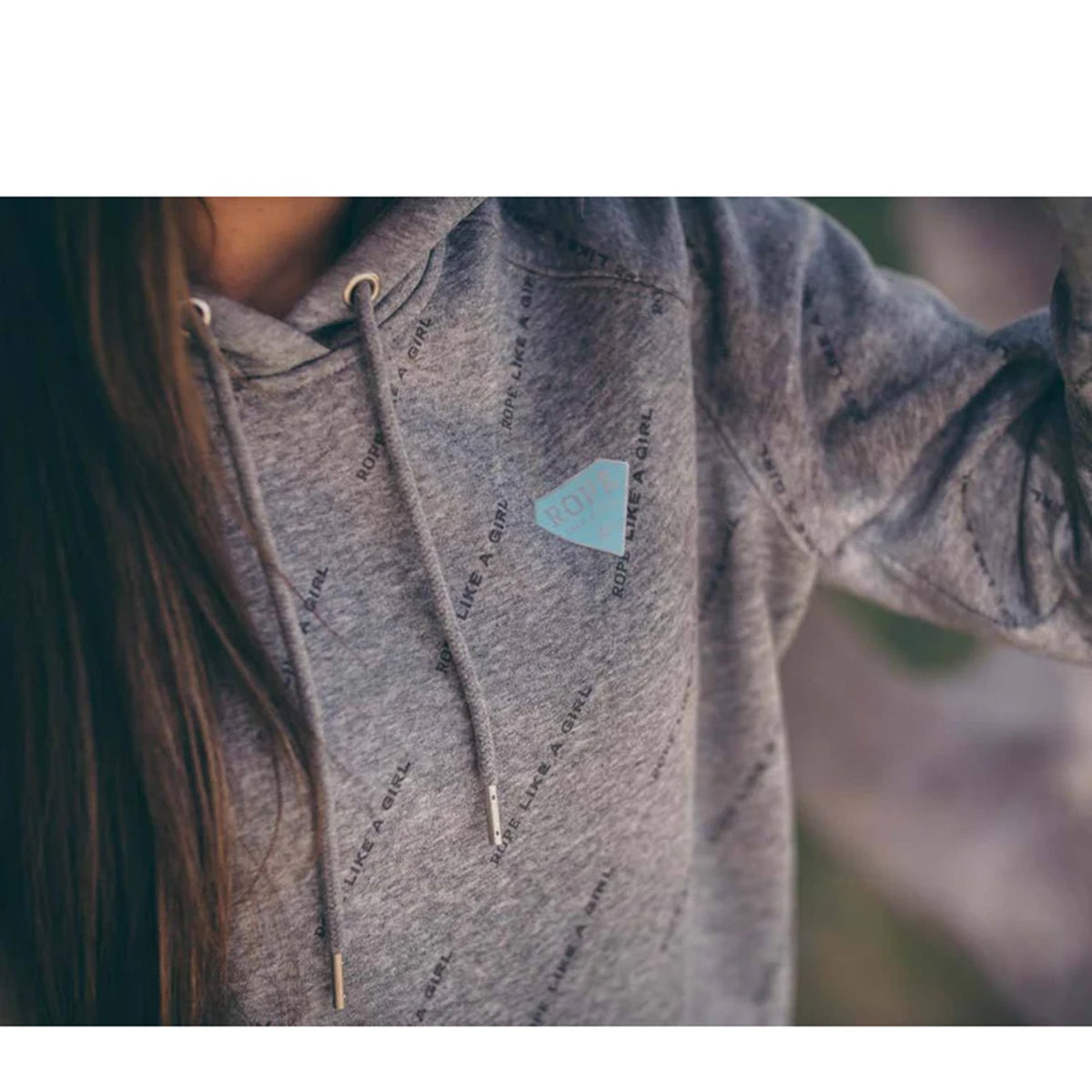  Hooey Ladies "Rope Like A Girl " Grey Hoodie