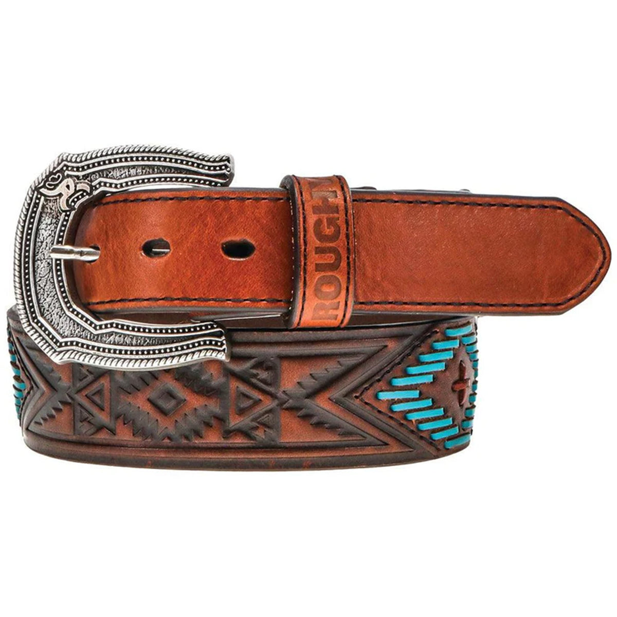  Hooey Men's "Choctaw" Roughy Tooled Aztec Belt