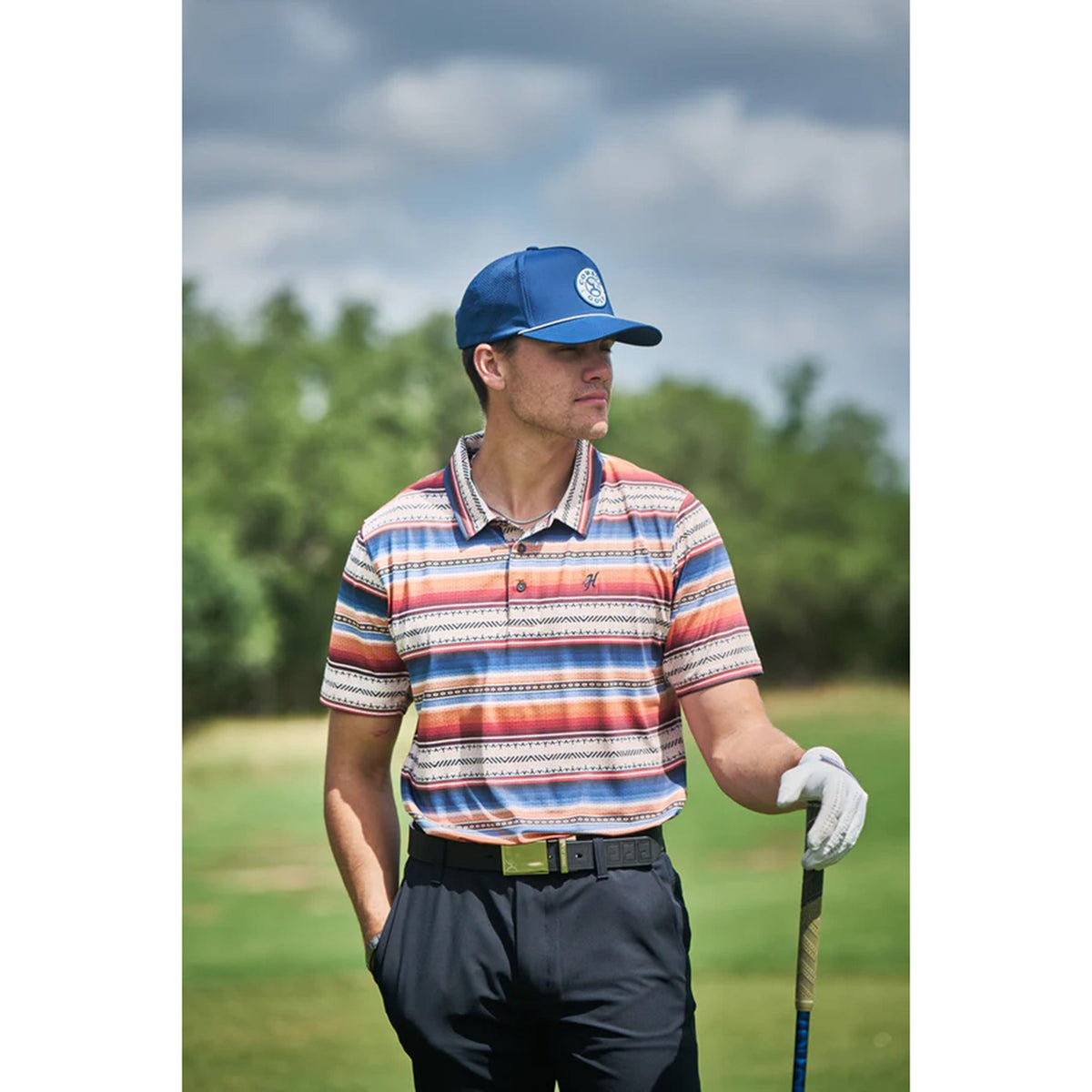  Hooey The Weekender Multi-Serape Polo Shirt
