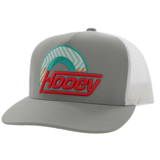  Hooey YOUTH High Profile Grey/White Cap-Multi Color Hooey Patch
