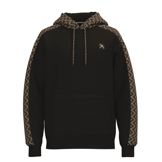  Hooey Men's Brown Aztec Grid Arms Hoodie