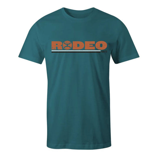  Hooey Men's Teal Heather/Orange Rodeo T-Shirt