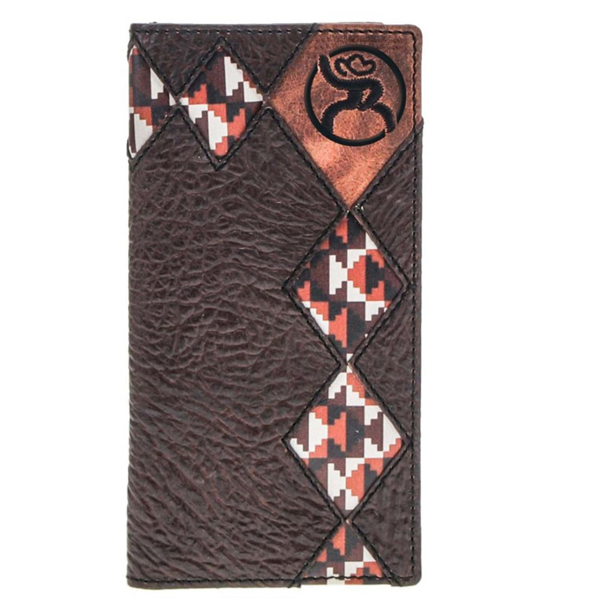  Hooey Tahonta Tan/Brown Diamond Wallet