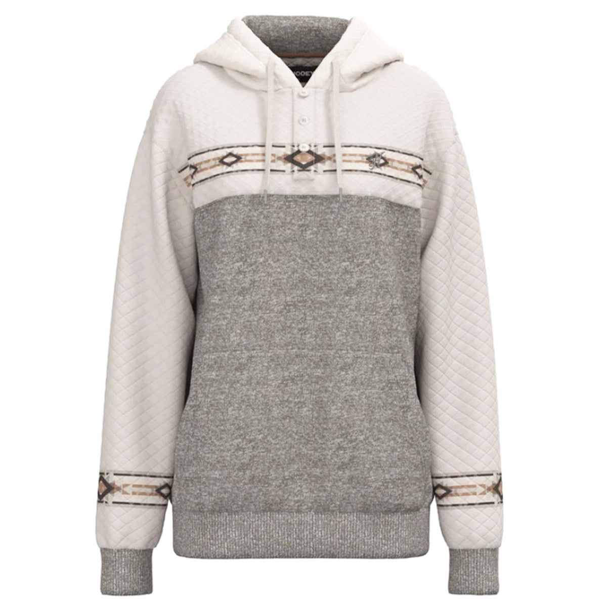  Hooey Women's Jimmy Ladies Grey White Hoody