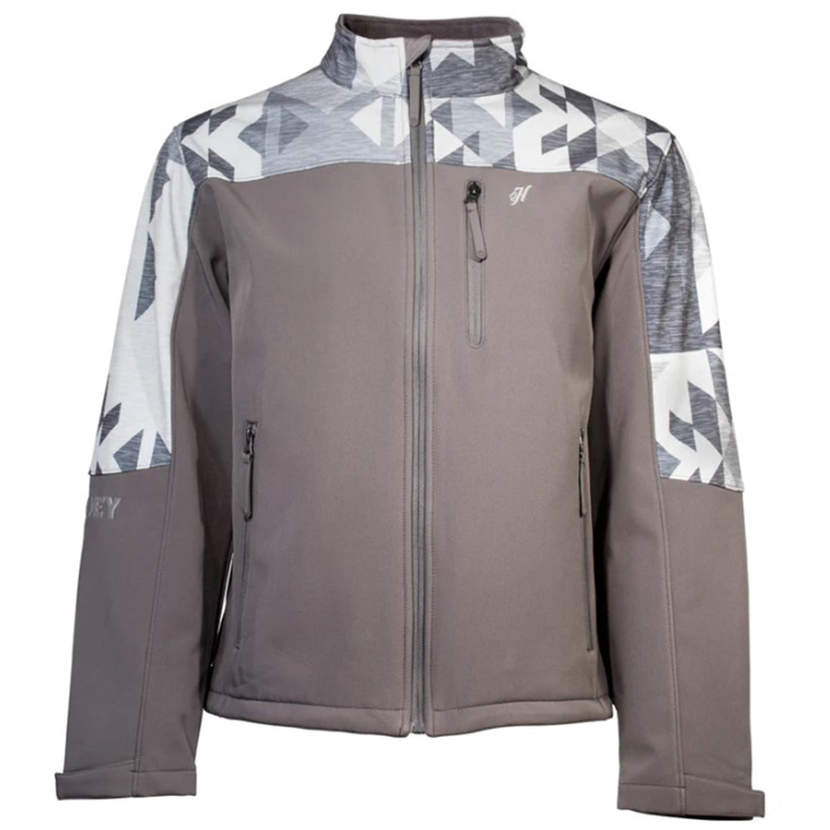  Hooey Men's Charcoal Aztec Softshell Jacket