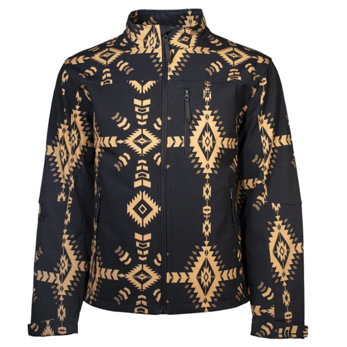  Hooey Men's Black Tan Aztec SoftShell Jacket