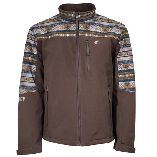  Hooey Men's Brown & Tan Aztec Softshell