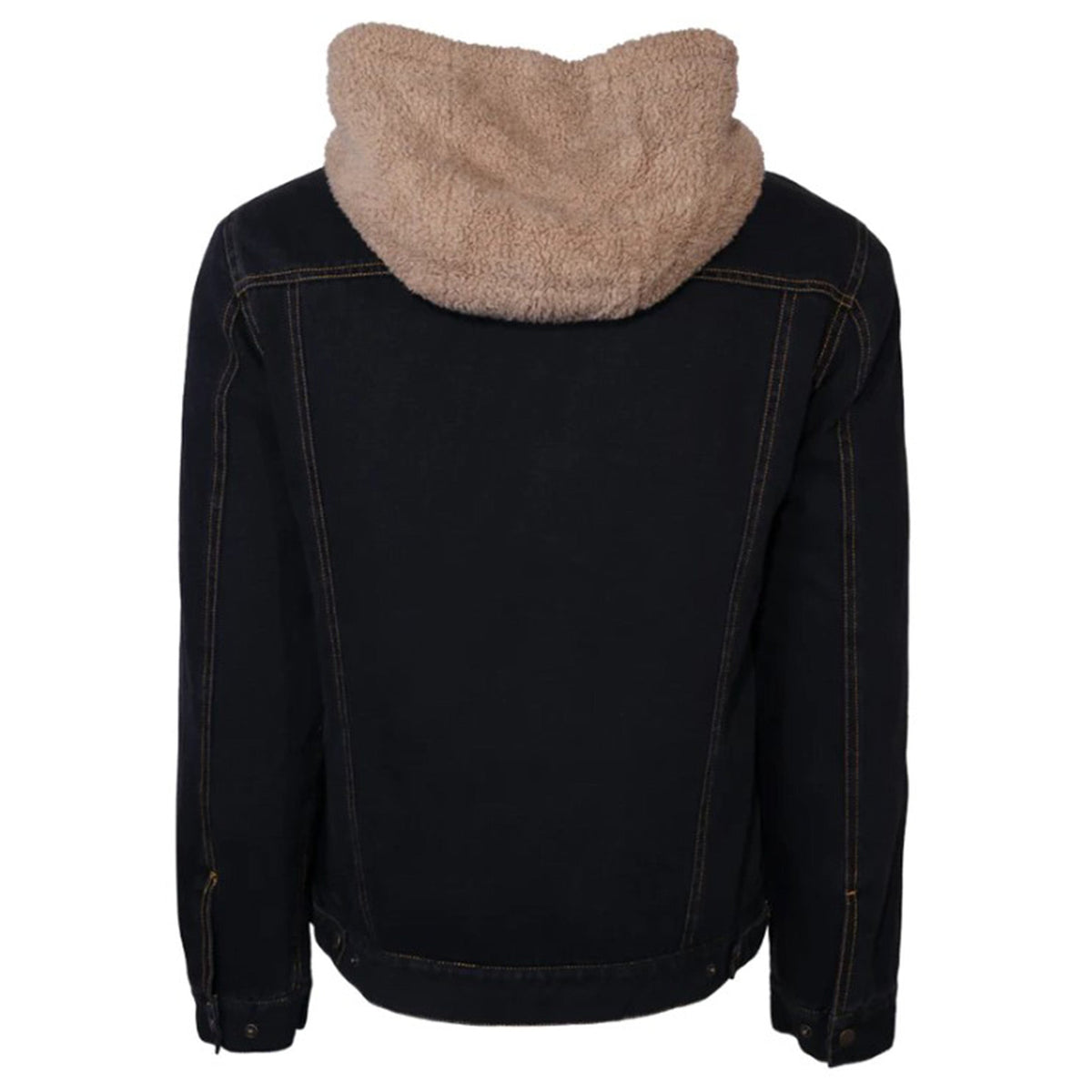 Hooey Men's Black Denim Hooded Jacket