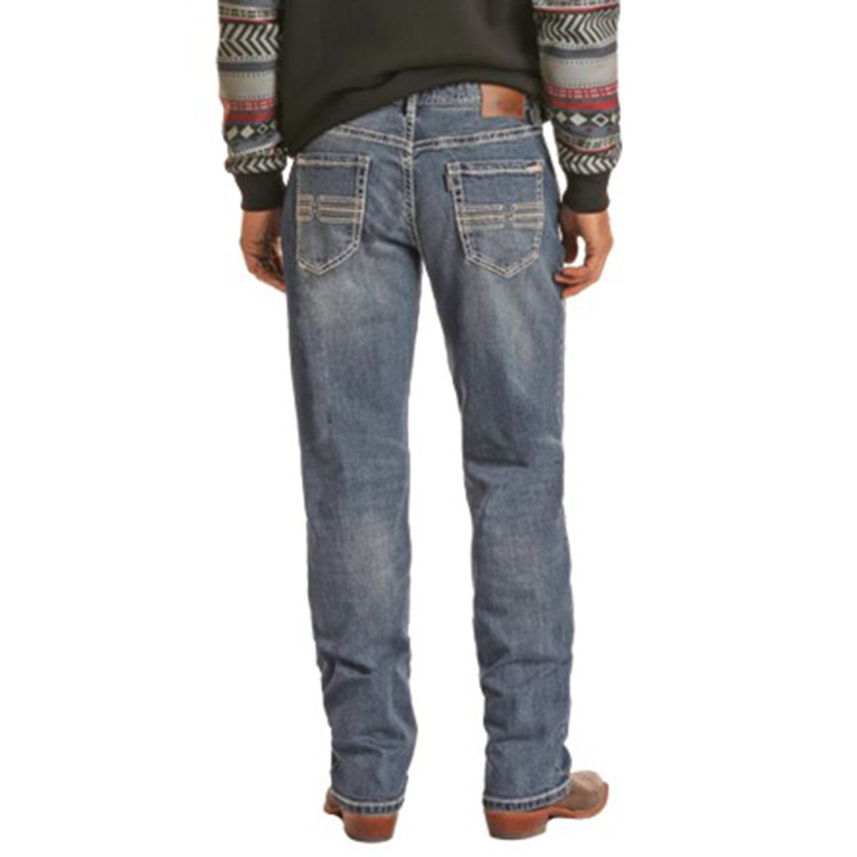  Hooey Men's Relaxed Tapered Bootcut Jeans