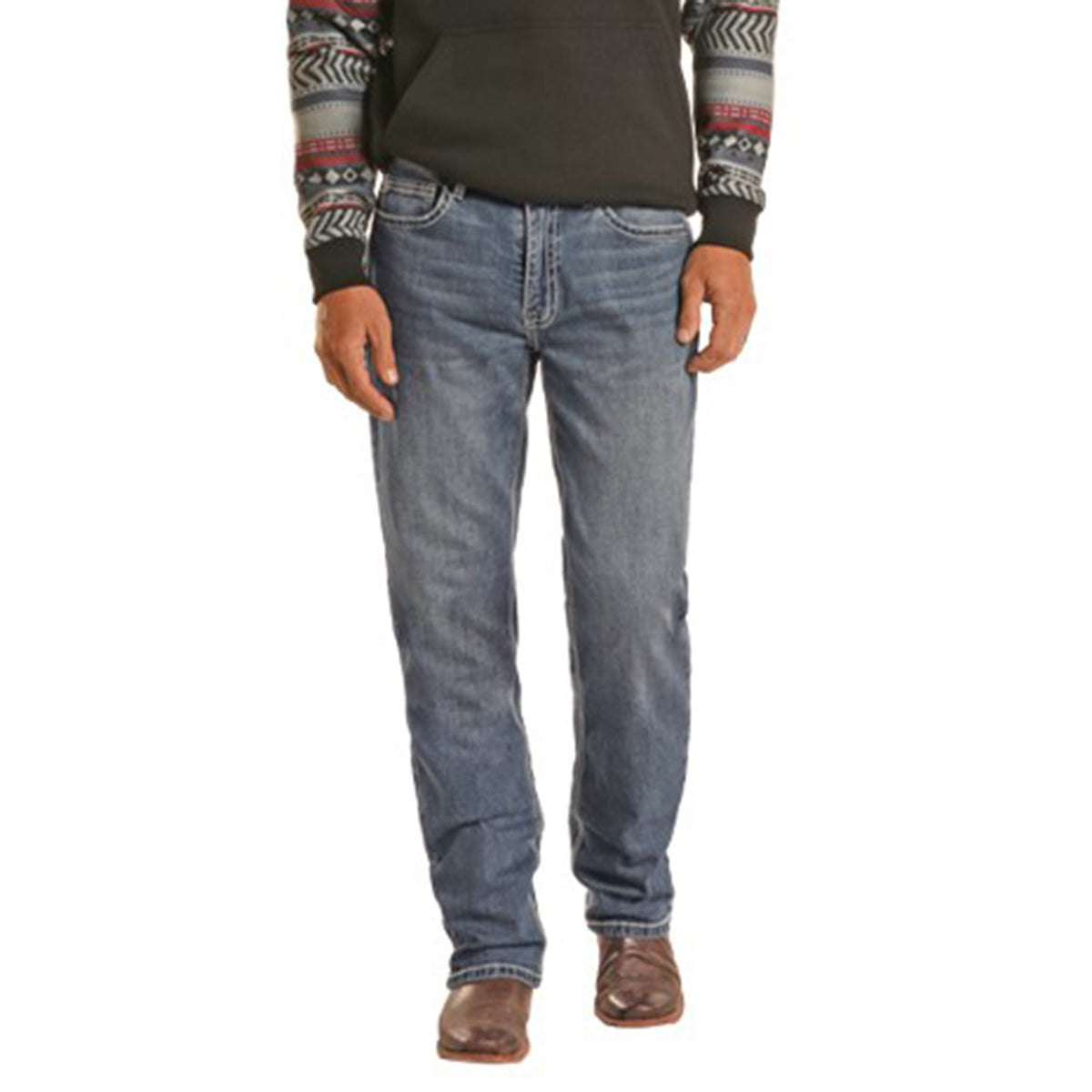  Hooey Men's Relaxed Tapered Bootcut Jeans