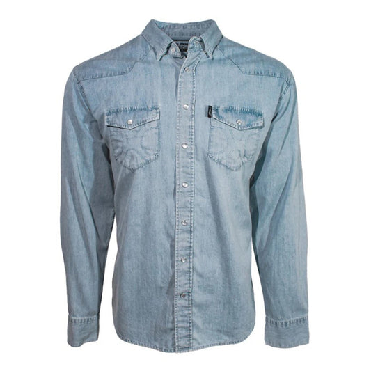  Hooey Men's Chambray Denim Long Sleeve