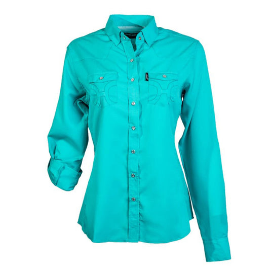  Hooey Women's Sol Blue Curaco Long SLeeve