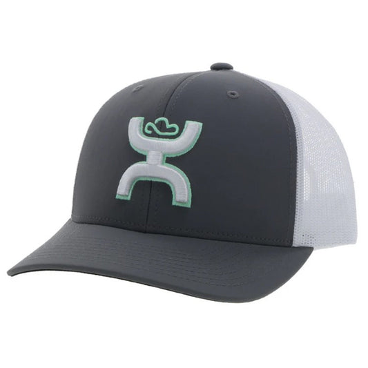  Hooey Sterling Grey & White Snapback Cap