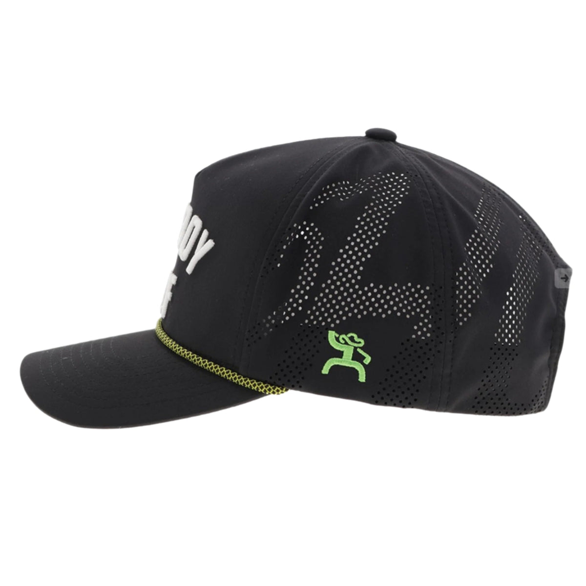  Hooey Black & White Cowboy Golf Cap