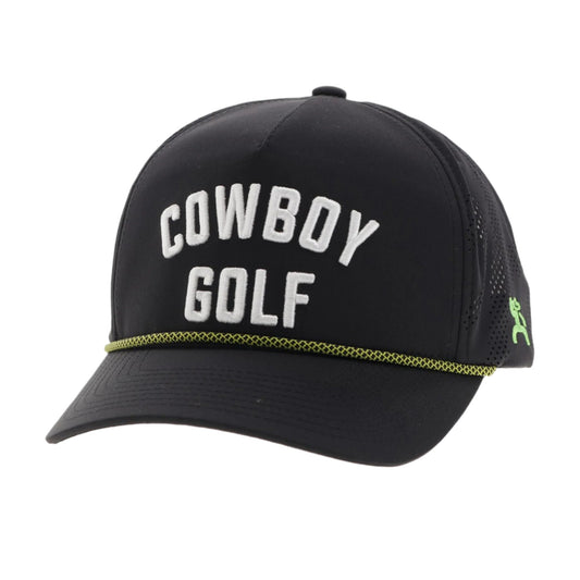 Hooey Black & White Cowboy Golf Cap