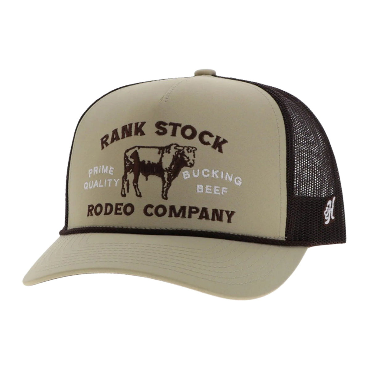  Hooey Tan & Brown Rank Stock Rodeo Co. Cap