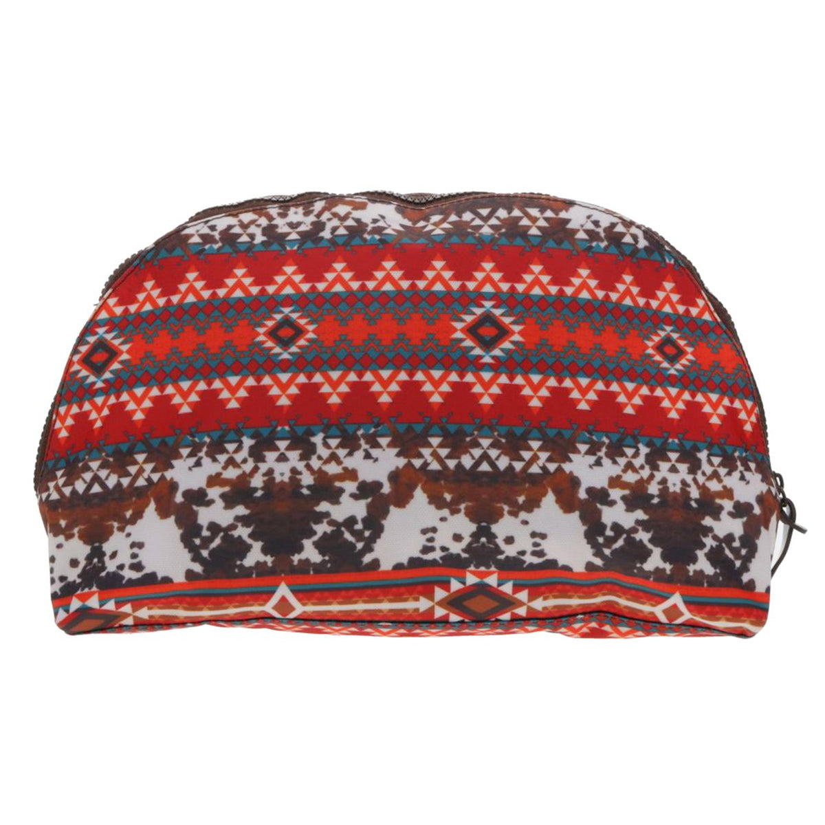  Hooey Cowprint/Red/Orange Makeup Bag
