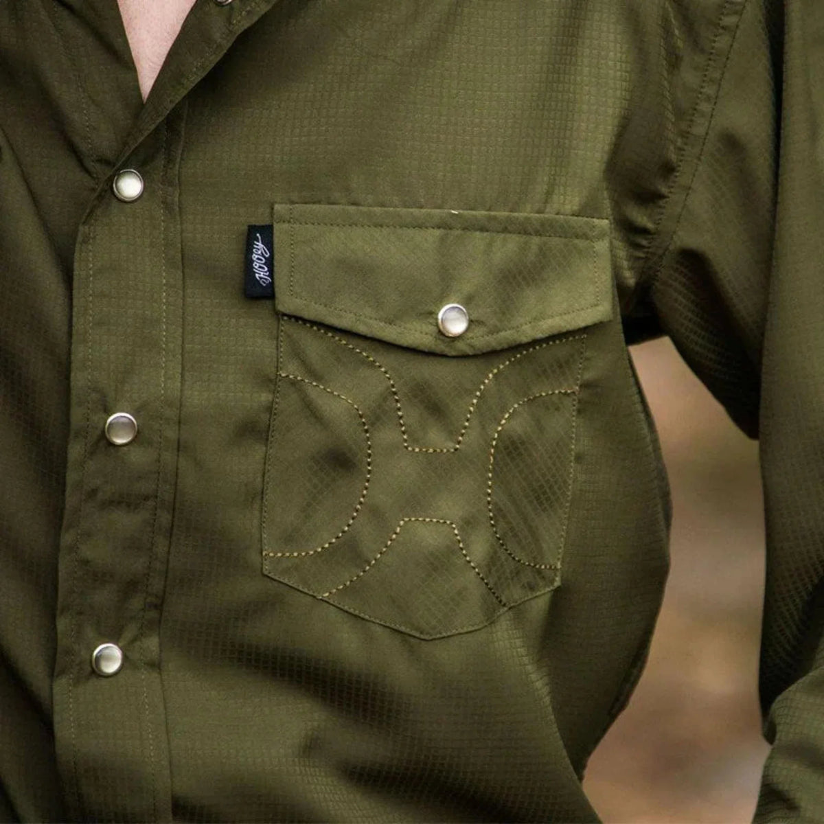  Hooey "Sol" Men's Olive Short Sleeve Shirt