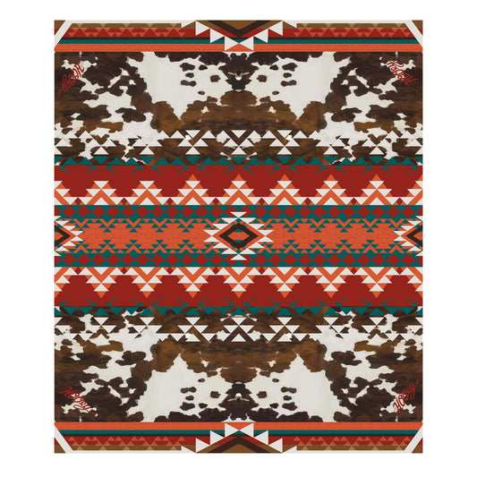  Hooey Ponderosa Wildrag-Cowhide/Aztec Print