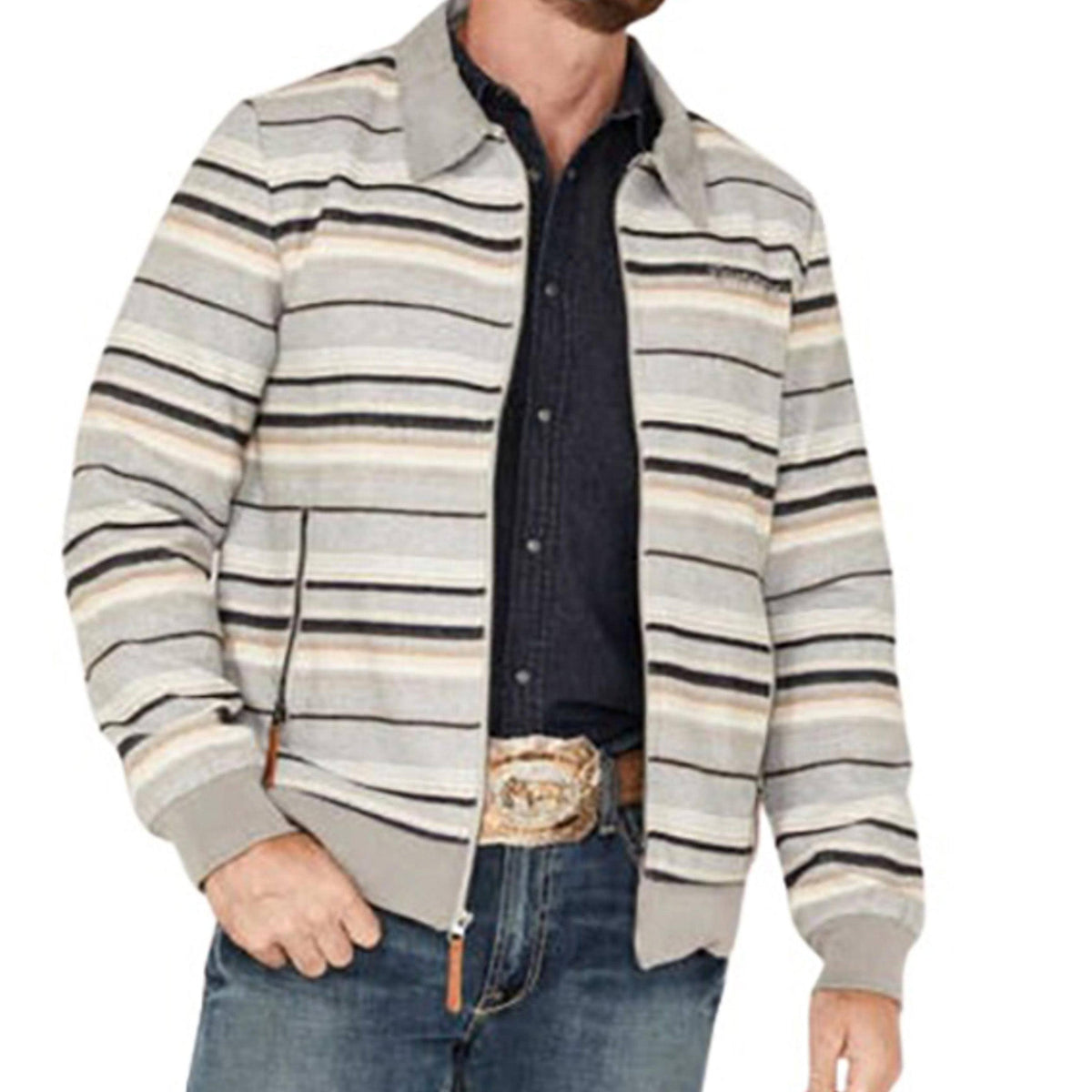  Hooey Mens Striped Jacket